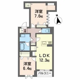 ウィステリア【2階】の間取り