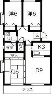 グレースI【1階】の間取り