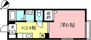 カルトリーナ【1階】の間取り