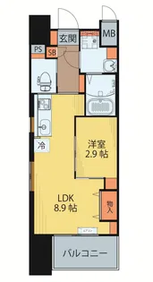 シェルグランデ広瀬橋【10階】の間取り