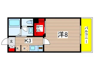 ア-ス日吉【1階】の間取り