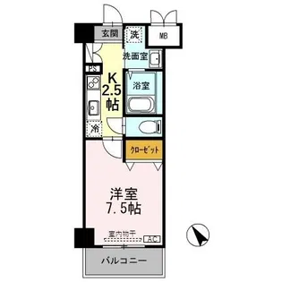 クレストスクエア【3階】の間取り
