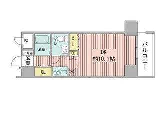 プライマル札幌北4条【11階】の間取り