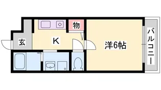 土山中村コーポII【3階】の間取り