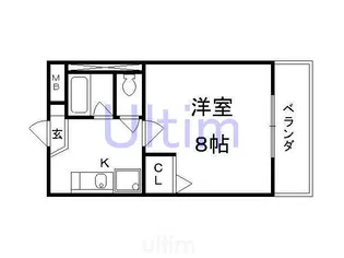 メゾンラビアン【2階】の間取り