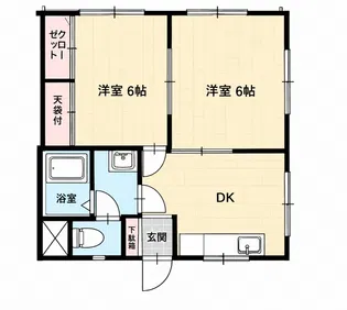 大和ハイム【1階】の間取り