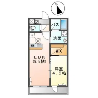 かるむぶぁり(calme vallee)【1階】の間取り