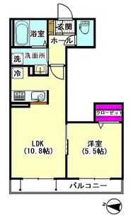 フォレストK・M【2階】の間取り