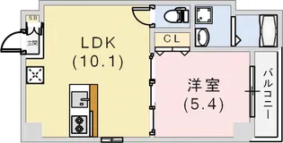 Q・Two【3階】の間取り