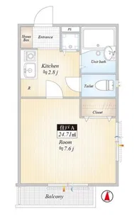 グランド大島【2階】の間取り