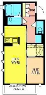 アンジュール【2階】の間取り