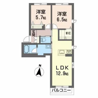 シャーメゾンK・U【1階】の間取り