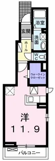 松岡ハイツ C【1階】の間取り