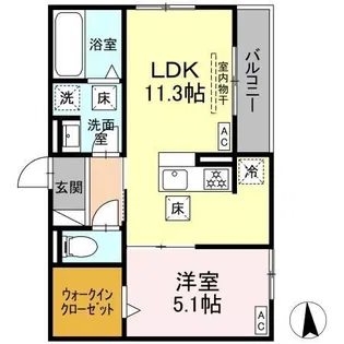 Patricia【2階】の間取り