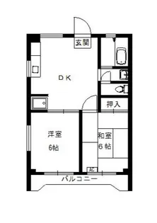 木口マンション【3階】の間取り