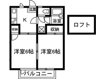 Empress K-1 ( エンプレスK1 )【2階】の間取り