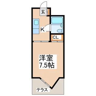 AFIELD坪井【1階】の間取り