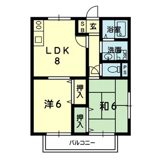 シティハウスK【2階】の間取り