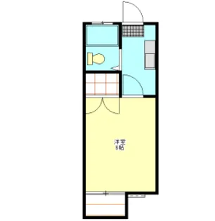 コーポコスモス【1階】の間取り