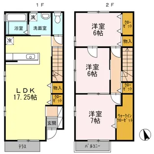 石川県金沢市松村3【一戸建】の間取り