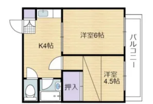 サンシティ森下【2階】の間取り