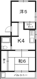 オオソネハイツ1【3階】の間取り