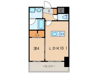 福岡県北九州市小倉北区砂津1【マンション】の間取り