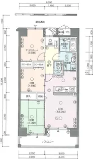 ビブレ大願寺【2階】の間取り