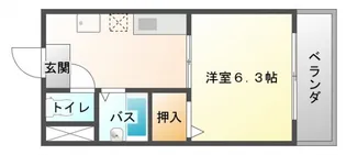 キャビン千里山【2階】の間取り