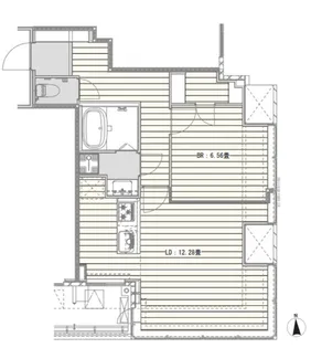 東京都港区浜松町1【マンション】の間取り