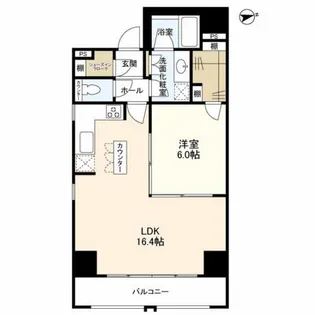 アイムズ芝大門【6階】の間取り