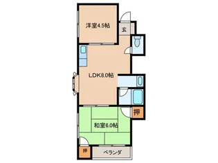 第3河合ハイツ【2階】の間取り