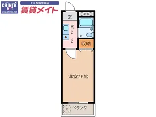 ハーベスト久保【2階】の間取り