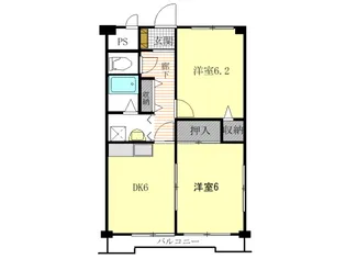 NAKATAマンション【2階】の間取り