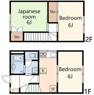 2DKの間取り画像