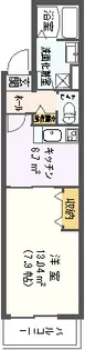 カーサハッピー中川【3階】の間取り