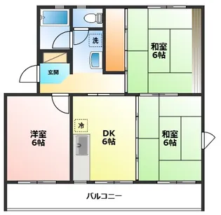 神奈川県小田原市飯泉【マンション】の間取り