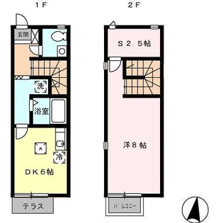 鹿児島県鹿児島市桜ヶ丘3【一戸建】の間取り