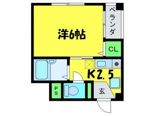 ルミライズ堺【2階】の間取り