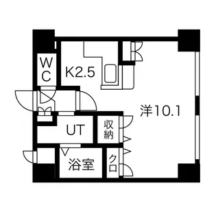 藤井ビル北11条【5階】の間取り