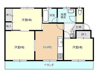 シャガール桜川【2階】の間取り