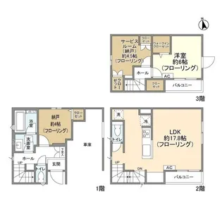 千葉県市川市市川3【一戸建】の間取り