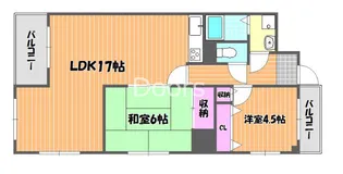 岡山県岡山市北区大学町【マンション】の間取り
