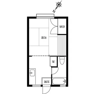 フジハイツ17号館【2階】の間取り