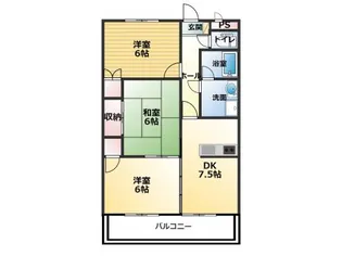 ヴィエント【1階】の間取り