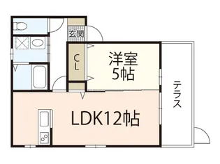 セントラル古江【1階】の間取り