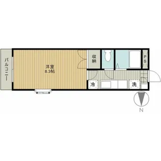 第7田畑ハイツ【2階】の間取り