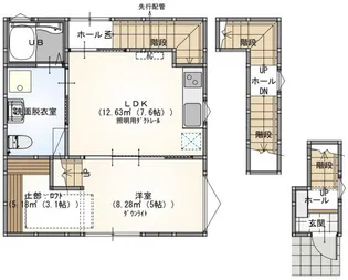 s.a.box寺家B棟【3階】の間取り