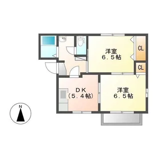 コーポ佐保路【2階】の間取り