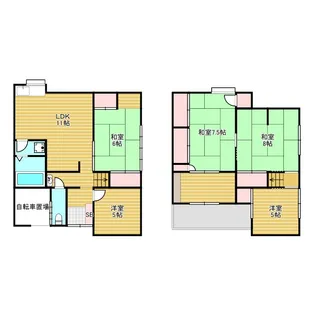 大阪府池田市神田1【一戸建】の間取り